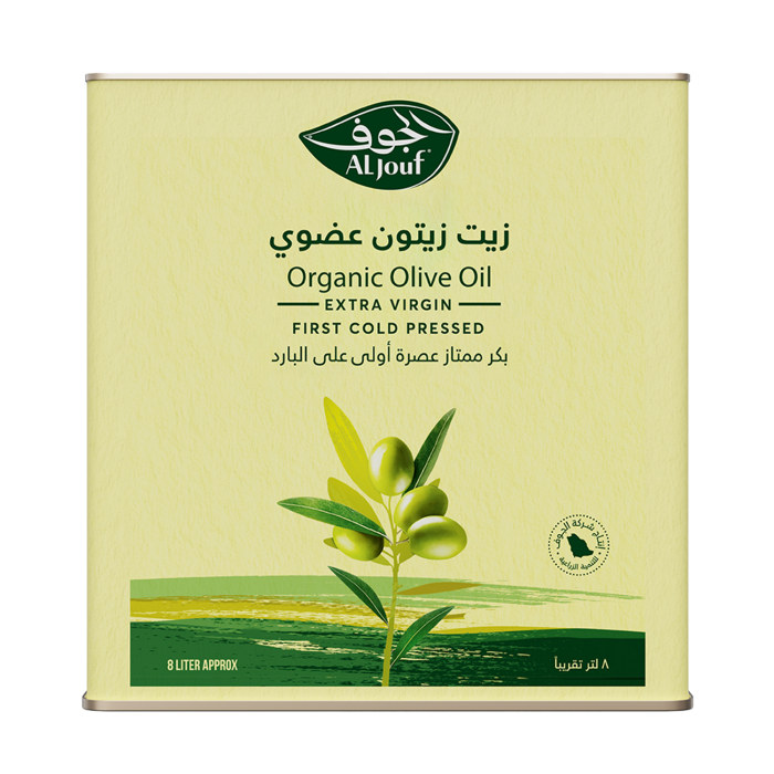 زيت زيتون الجوف عضوي بكر ممتاز "جالون" - 8 لتر زيت زيتون الجوف عضوي بكر ممتاز "جالون" - 8 لتر