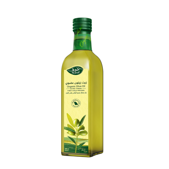 زيت زيتون الجوف عضوي بكر ممتاز "مربع" - 500 مل