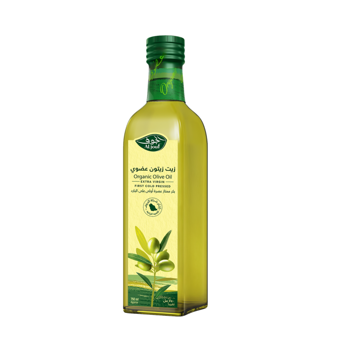 زيت زيتون الجوف عضوي بكر ممتاز "مربع" - 750 مل