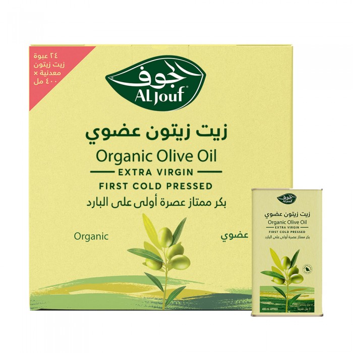 كرتون زيت زيتون الجوف عضوي بكر ممتاز 400 مل جالون