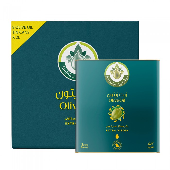 كرتون زيت زيتون جوفوليا بكر ممتاز "جالون" - 2 لتر
