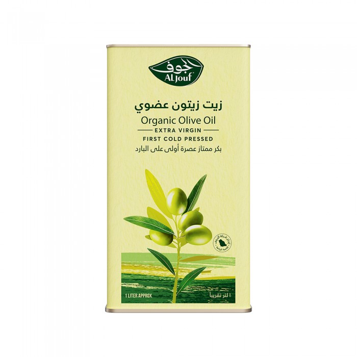 زيت زيتون الجوف عضوي بكر ممتاز "جالون" - 1 لتر