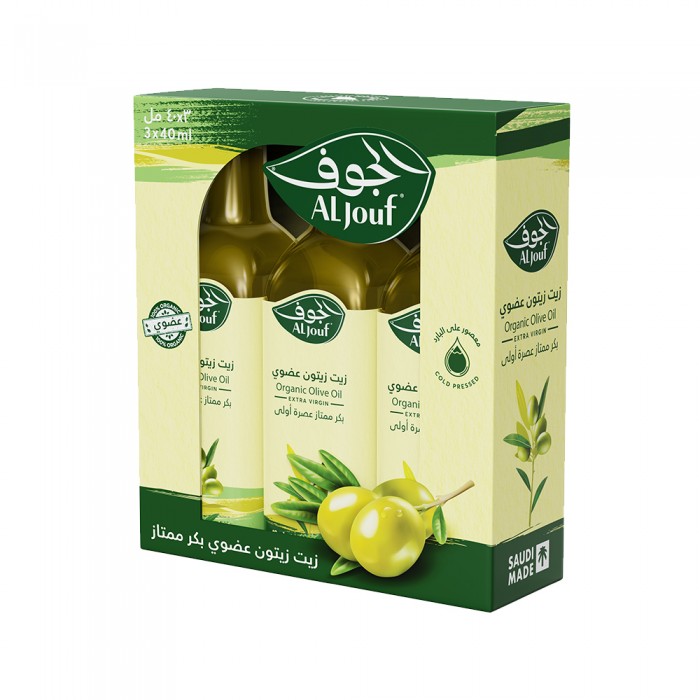 زيت زيتون الجوف عضوي بكر ممتاز “عبوة صغيرة” - 40 مل