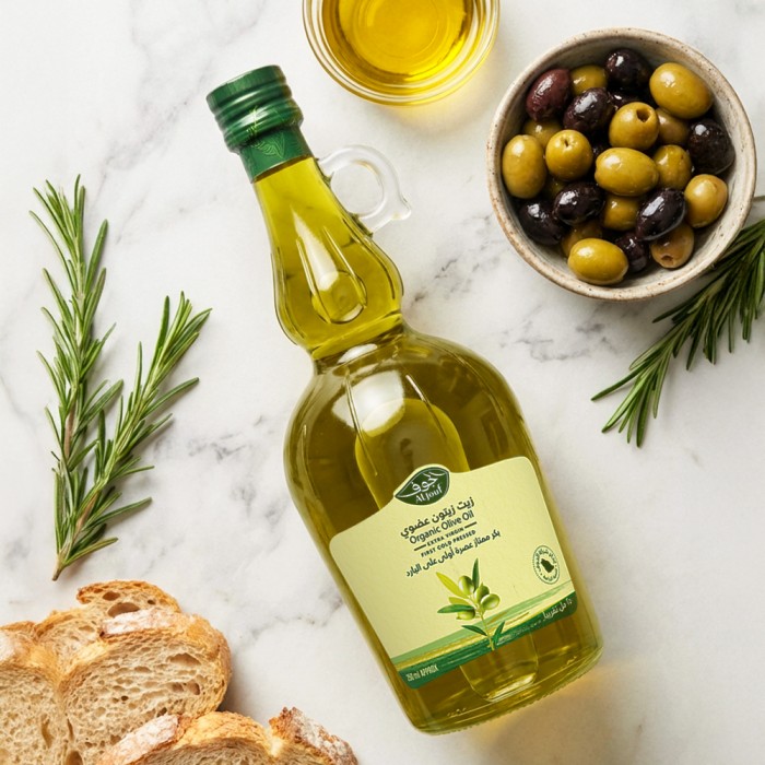 زيت زيتون الجوف عضوي بكر ممتاز "بيضاوي" - 250 مل
