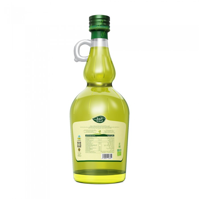 زيت زيتون الجوف عضوي بكر ممتاز "بيضاوي" - 750 مل