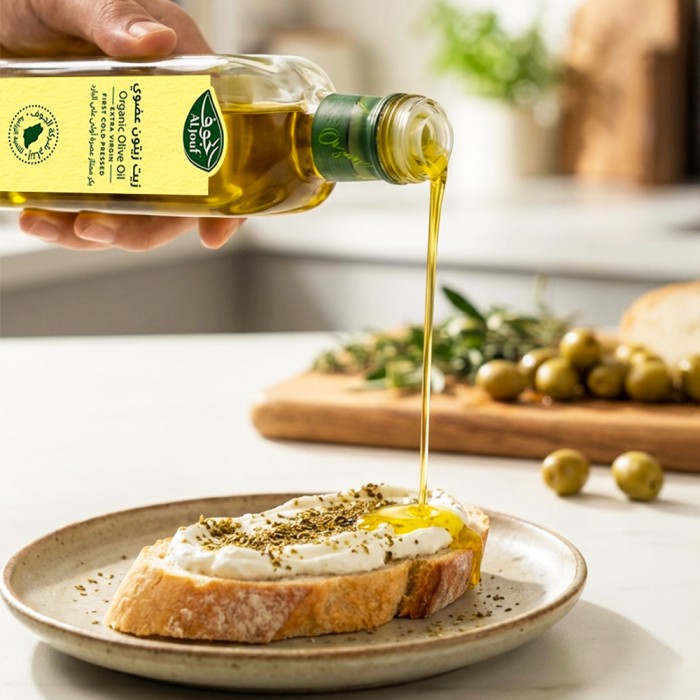 زيت زيتون الجوف عضوي بكر ممتاز "مربع" - 500 مل