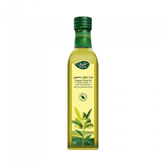 زيت زيتون الجوف عضوي بكر ممتاز "مربع" - 500 مل