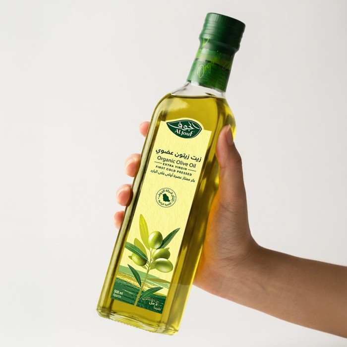 زيت زيتون الجوف عضوي بكر ممتاز "مربع" - 750 مل